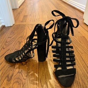Sam Edelman Black Strappy Heels